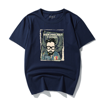 古萊登（GODLIKE） 短袖 男士T恤 藏青(方框男) XL，L，XXXL，M，XXL