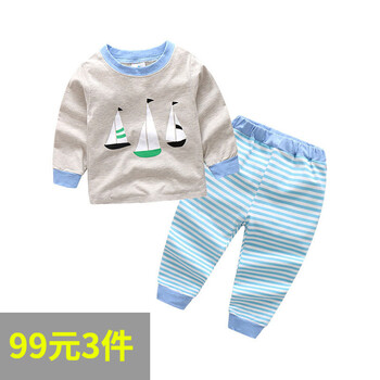 男童打底卡通套裝