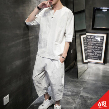 莉熱芭（LIREBA） 短袖 男士T恤 W19白色 