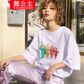 印花上衣，微胖妹子福音