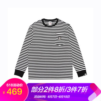 AAPE 長袖 男士T恤 條紋 