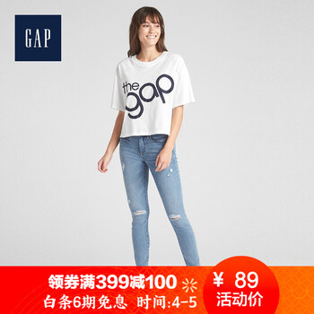 gap徽標短袖t恤