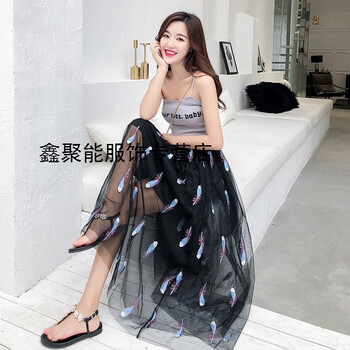 甜美網(wǎng)紗半身裙，打造元?dú)馍倥? title=