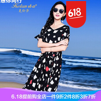 克倫莎（kelunsha）  印花 連衣裙