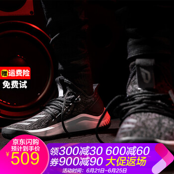 阿迪達(dá)斯（adidas）籃球鞋新款 黑色AC6911 