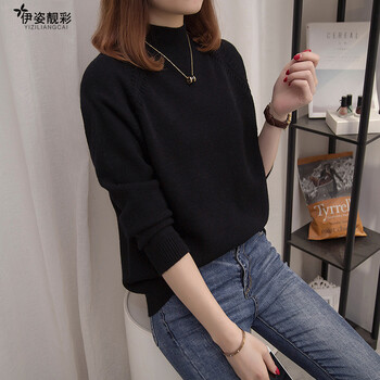 新款超厚毛衣女冬