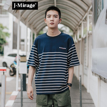 J·Mirage 短袖 男士T恤 藏青色 9111 