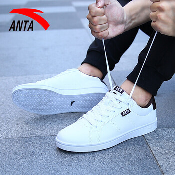 安踏（ANTA）板鞋安踏白/深咖啡 44，39，40，41，42，43