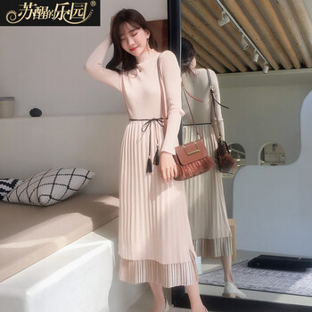 蘇醒的樂(lè )園 純色  連衣裙