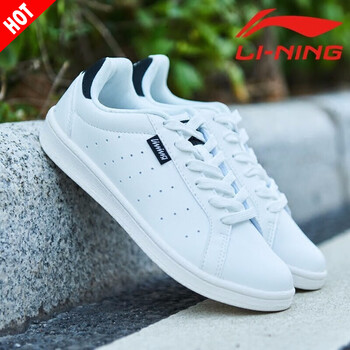 李寧（LI-NING）跑步鞋白/新基礎(chǔ)黑 