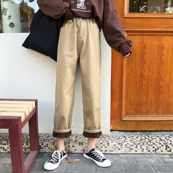 XBLGX 高腰 工裝褲 女 長褲 休閑褲