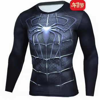 鹿斯特 長(zhǎng)袖 男士T恤 長(zhǎng)袖黑蜘蛛 S，XL，L，XXL，XXXL，M