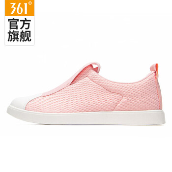 361度板鞋粉杏桃/羽毛白 35，36，37，38，39，40