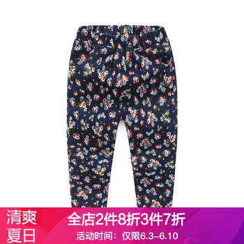 碎花棉褲女童