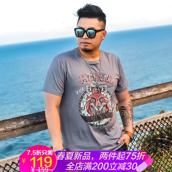 雷哈格爾 短袖 男士T恤 RHDTX2680灰色 