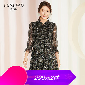洛詩琳（LUXLEAD）  綁帶，印花，蝴蝶結 連衣裙