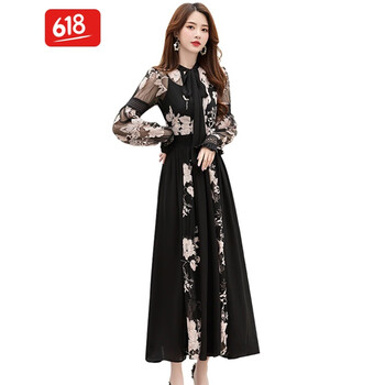 純色系長袖連衣裙，打造優(yōu)雅女神