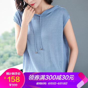 記述（JISHU） 露背 短袖 T恤 女 連帽