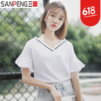 寬松雪紡袖，微胖妹子的福音