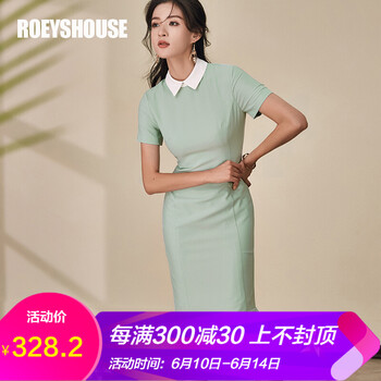 Roey s house 純色 荷葉邊 連衣裙