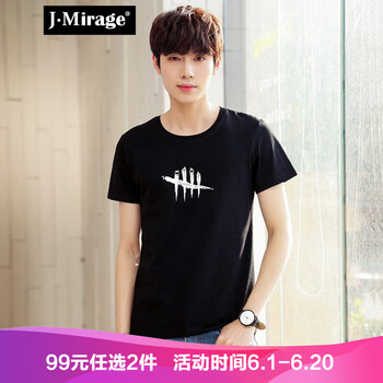 J·Mirage 短袖 男士T恤 907 黑色 