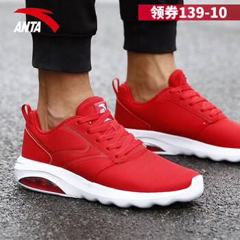 紅色安踏男鞋