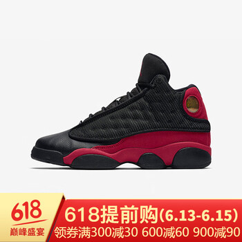 耐克（NIKE）籃球鞋黑紅季后賽414574-004 38