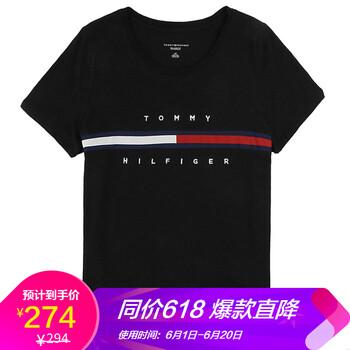Tommy Hilfiger 立體裝飾 短袖 T恤 女 圓領(lǐng)