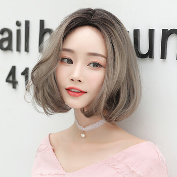 唐妮发套假发女短发bobo韩国波波头中分造型短卷发自然蓬松网红整顶