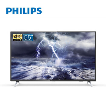 飛利浦（PHILIPS） 55英寸 55英寸 LED電視，4K超清電視，人工智能電視