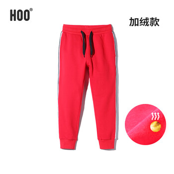 男童紅色加絨長(zhǎng)褲