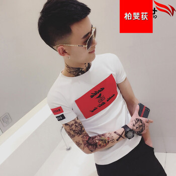 騎士普丁（Putin．rider） 短袖 男士T恤 小鳥短袖白色 