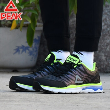 匹克（PEAK）跑步鞋4867黑色/熒光黃  44，38，39，40，41，42，43