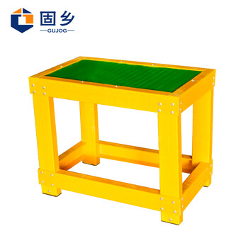 固乡绝缘高低凳子 玻璃钢双层凳 绝缘踏台 3层可移动绝缘凳 4层电工凳 绝缘台 单层 小凳 高40CM 黄色 凳子