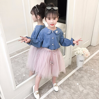 大童牛仔裙子