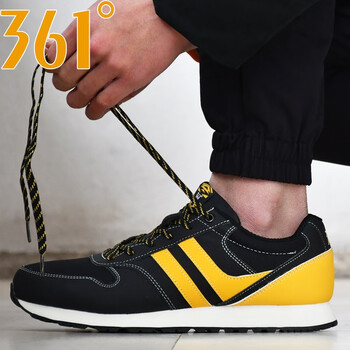 361度跑步鞋2248黑色/麒麟黃 44，39，40，41，42，43