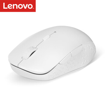联想 Lenovo Howard鼠标 无线蓝牙鼠标 办公鼠标便携鼠标 人体工程学 笔记本鼠标珍珠白