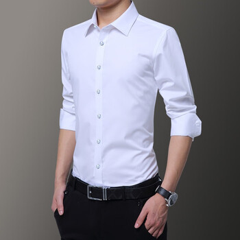 眾門（ZHONGMEN） 短袖 男士T恤 純白色長(zhǎng)袖 