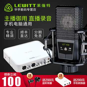 萊維特（LEWITT）  懸掛式 麥克風(fēng) 萊維特LCT450+艾肯6nano