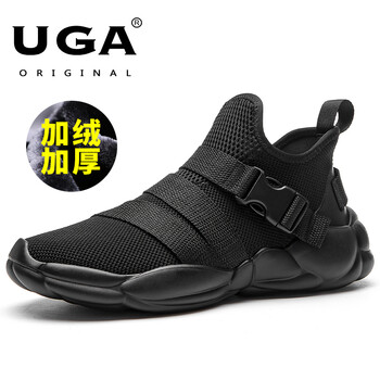 UGA男士黑底黑加絨 40