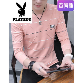 古萊登（GODLIKE） 長(cháng)袖 男士T恤 9023粉色 