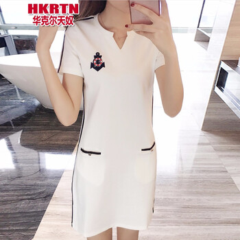 華克爾天奴（V.HUAKEEPTIANNU） 純色 鉚釘 連衣裙