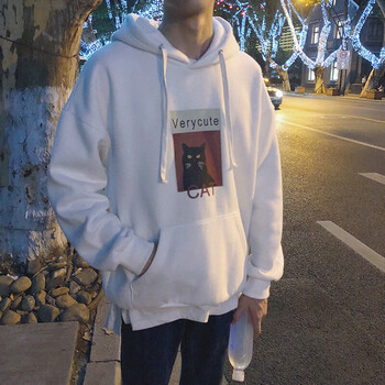 古萊登（GODLIKE） 長(zhǎng)袖 男士T恤 CAT黑貓白色 S，XL，L，M
