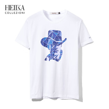 海一家（Hieiika） 短袖 男士T恤 漂白花紋P5 