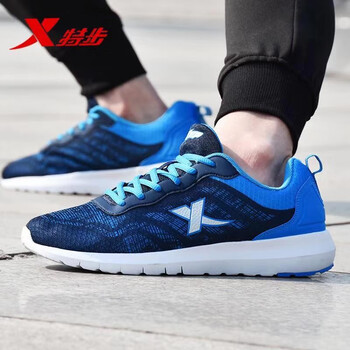 特步（XTEP）跑步鞋藍/網面 