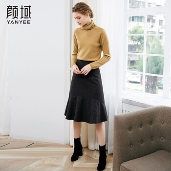 顏域（YANYEE）半身裙中長(zhǎng)裙