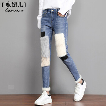 加絨牛仔褲，微胖妹子的好幫手！