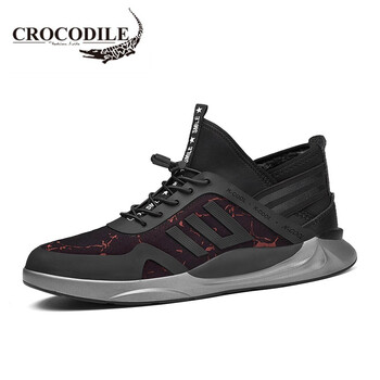 鱷魚恤（CROCODILE）男士黑紅加絨 42