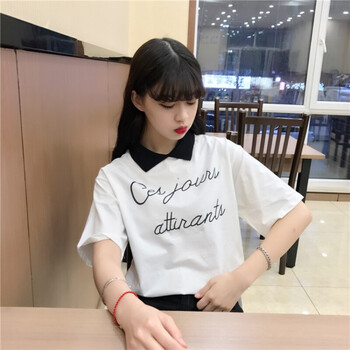 時(shí)尚印花短袖，微胖女神的好幫手