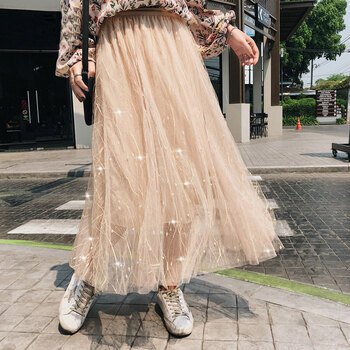 性感網(wǎng)紗半身裙，打造甜美小仙女